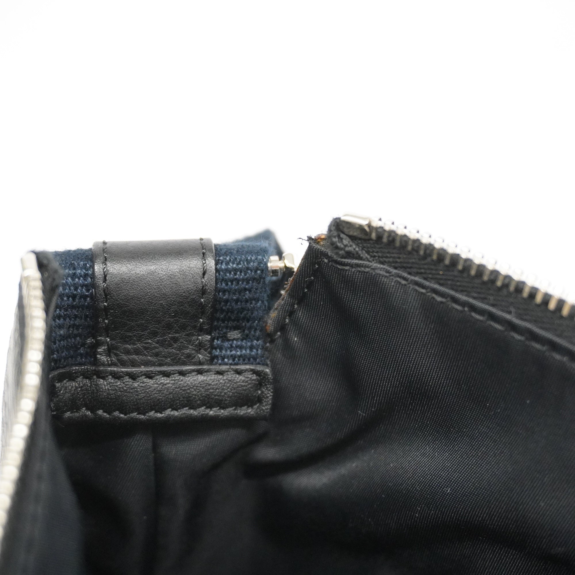 CHRISTIAN DIORAuth  Trotter Shoulder Bag Women's Canvas,Leather Black