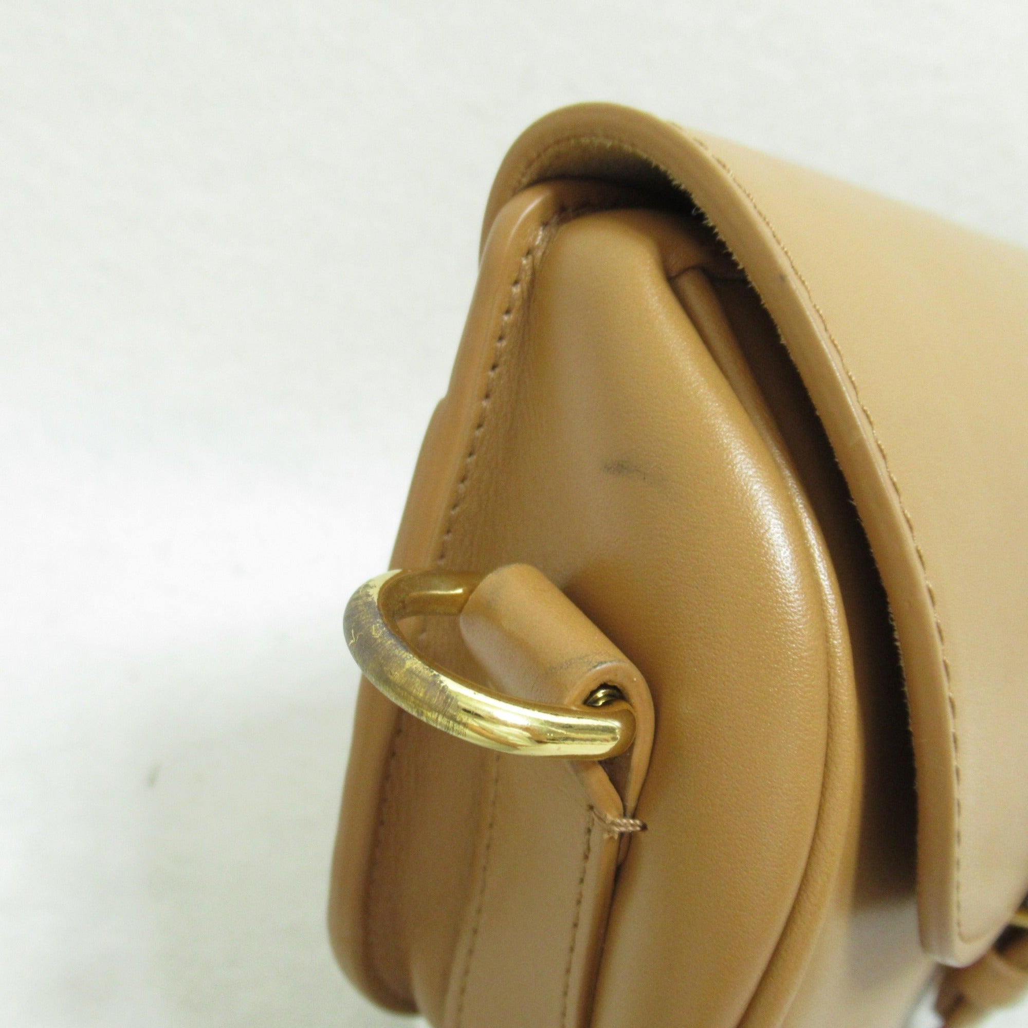 Dior Shoulder Bag Brown Camel leather