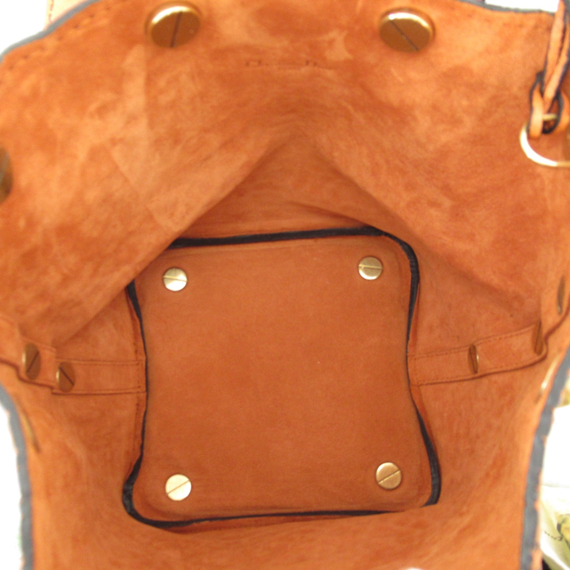 Dior One Shoulder Bag Orange leather