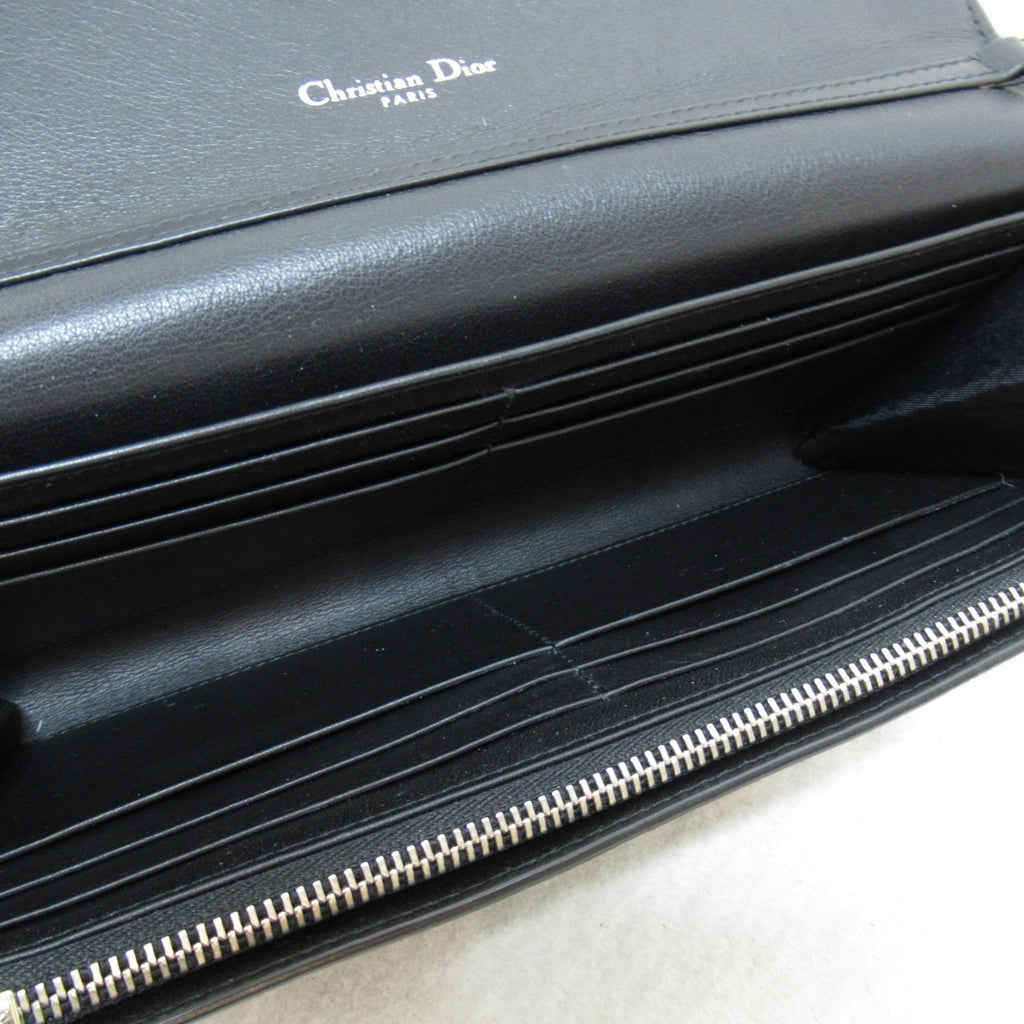 Dior Chain wallet Black leather