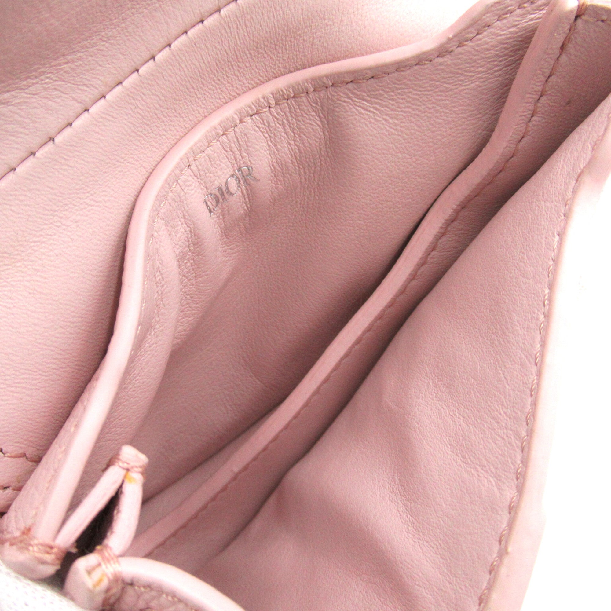 Dior Saddle type pouch Pink leather