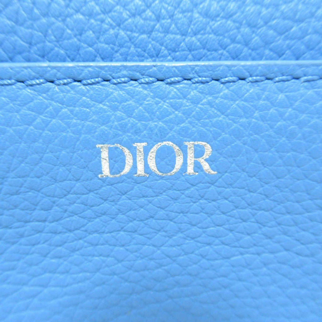 Dior Saddle pouch Blue leather