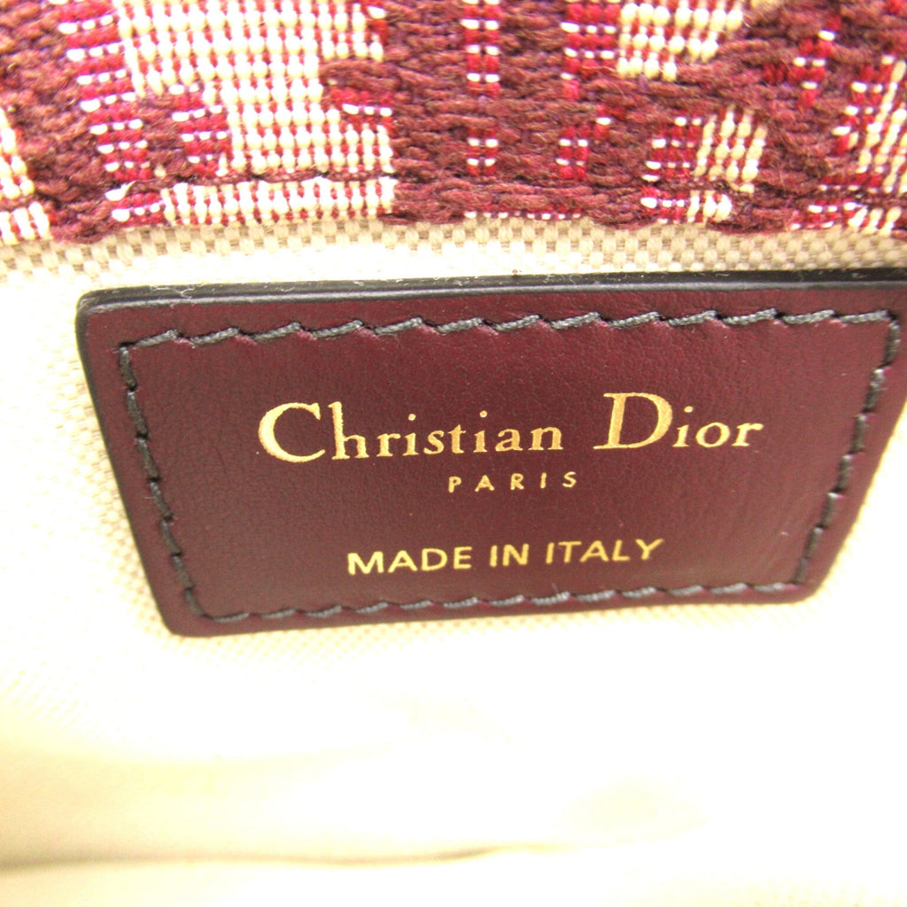 Dior Mini saddle bag Bordeaux system canvas