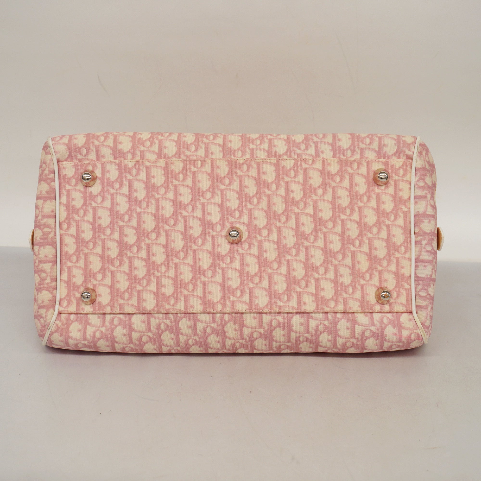CHRISTIAN DIORAuth  Trotter Tote Bag Enamel Women's Coated Canvas Tote Bag Pink