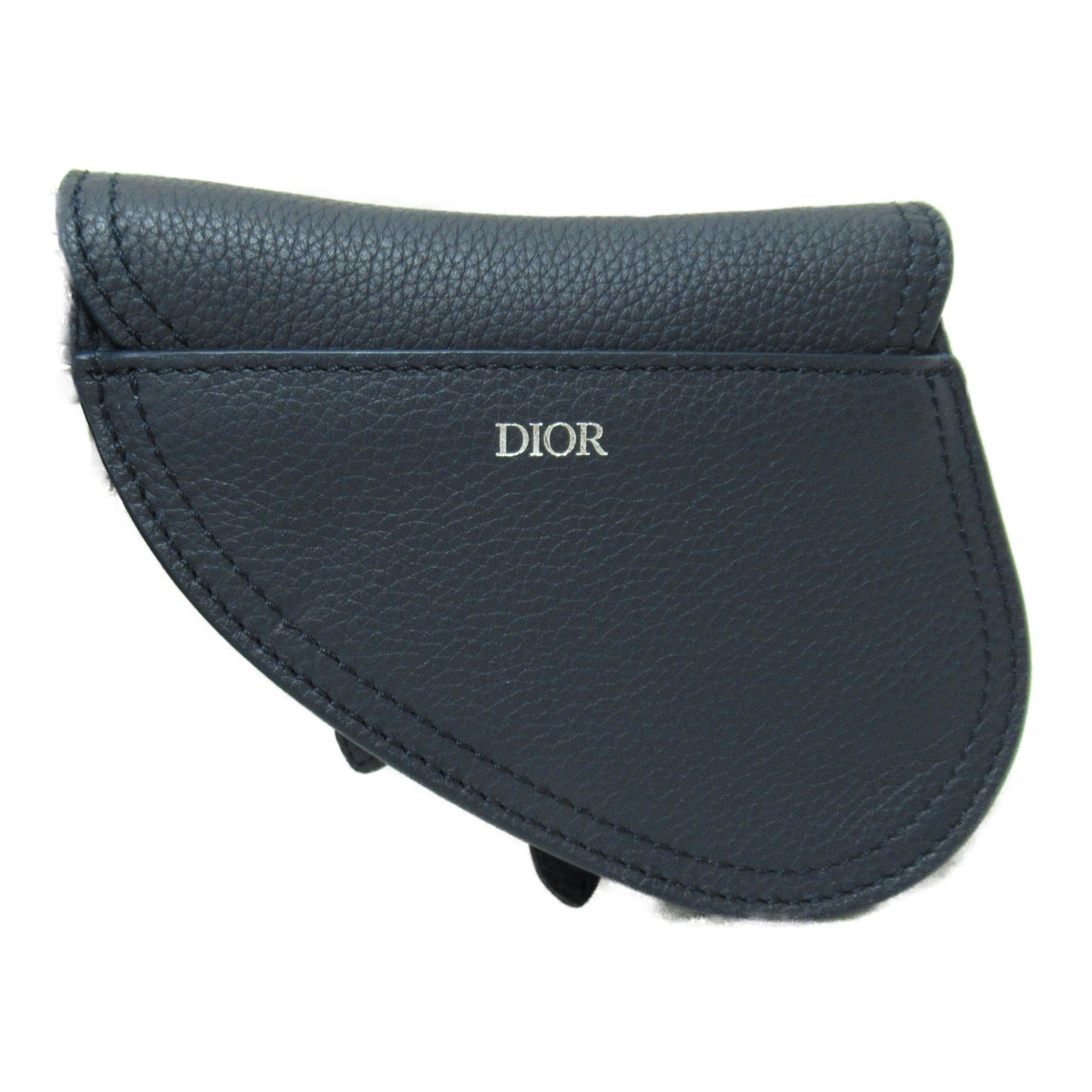 Dior Saddle pouch Navy leather