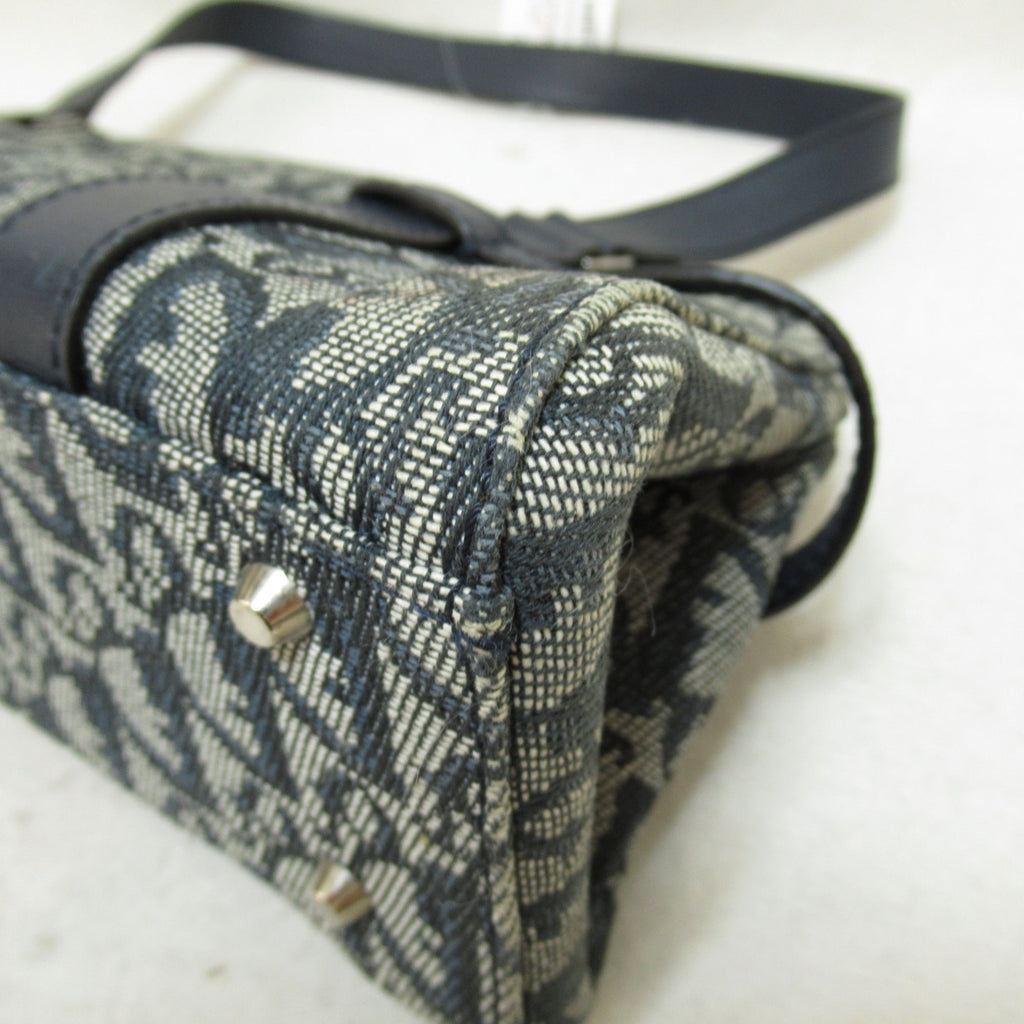 Dior trotter handbag Navy Khaki canvas