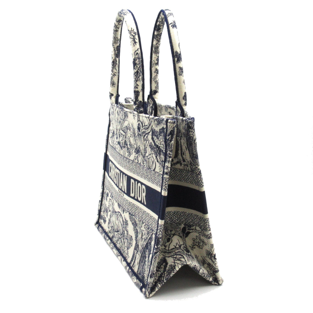 Dior Book tote Navy White canvas M1296ZRGO_M928