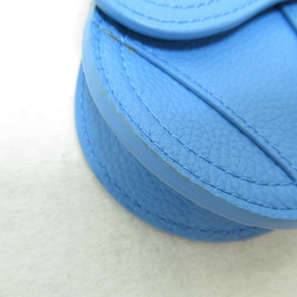 Dior Saddle pouch Blue leather