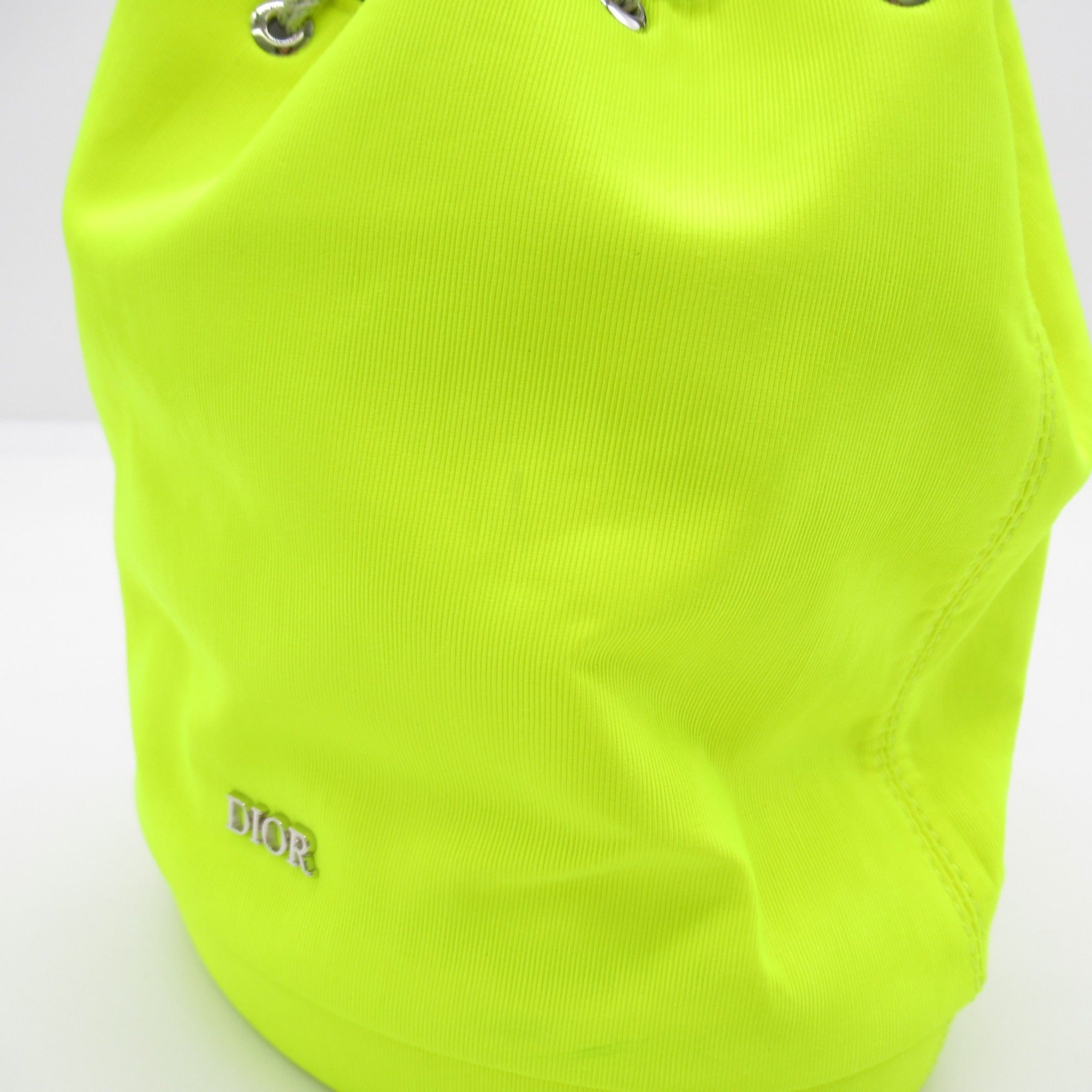 Dior Shoulder Bag Yellow Nylon