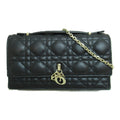 Dior top handle clutch bag Black leather S0980ONMJ M900