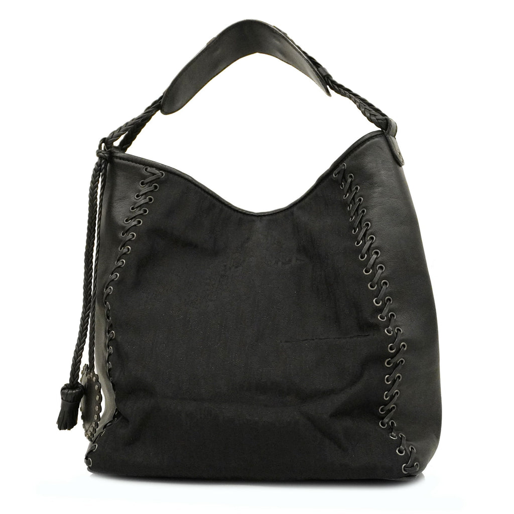 CHRISTIAN DIORAuth  Trotter Shoulder Bag Women's Nylon,Leather Shoulder Bag