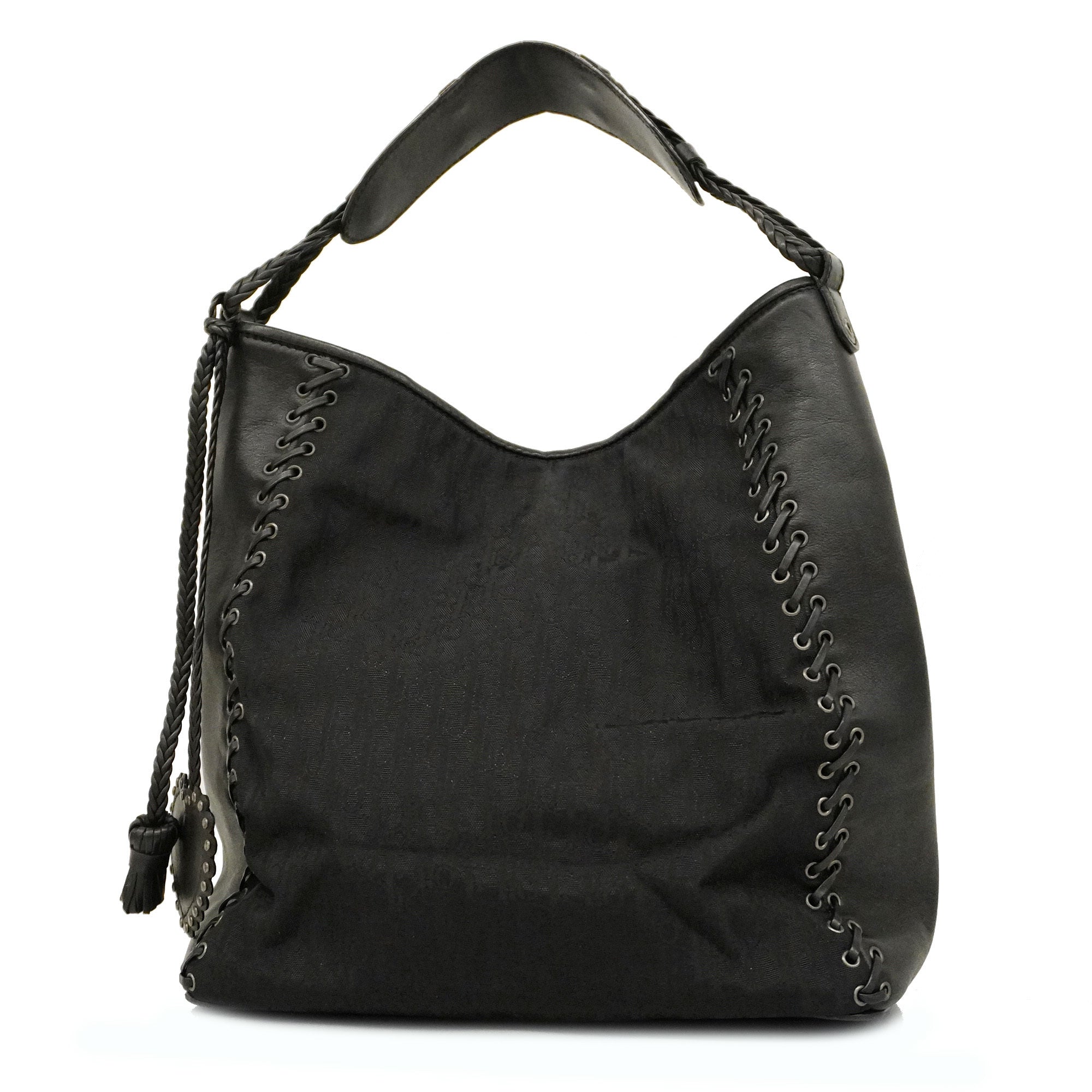CHRISTIAN DIORAuth  Trotter Shoulder Bag Women's Nylon,Leather Shoulder Bag