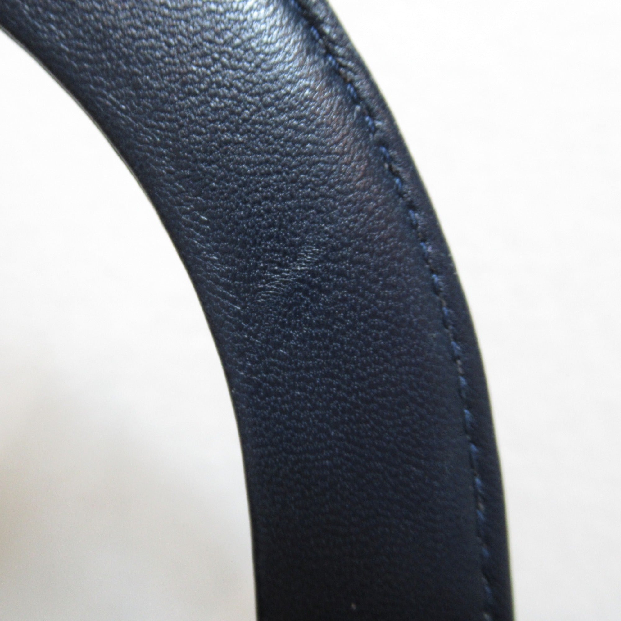 Dior lady dior handbag Navy Lambskin [sheep leather]