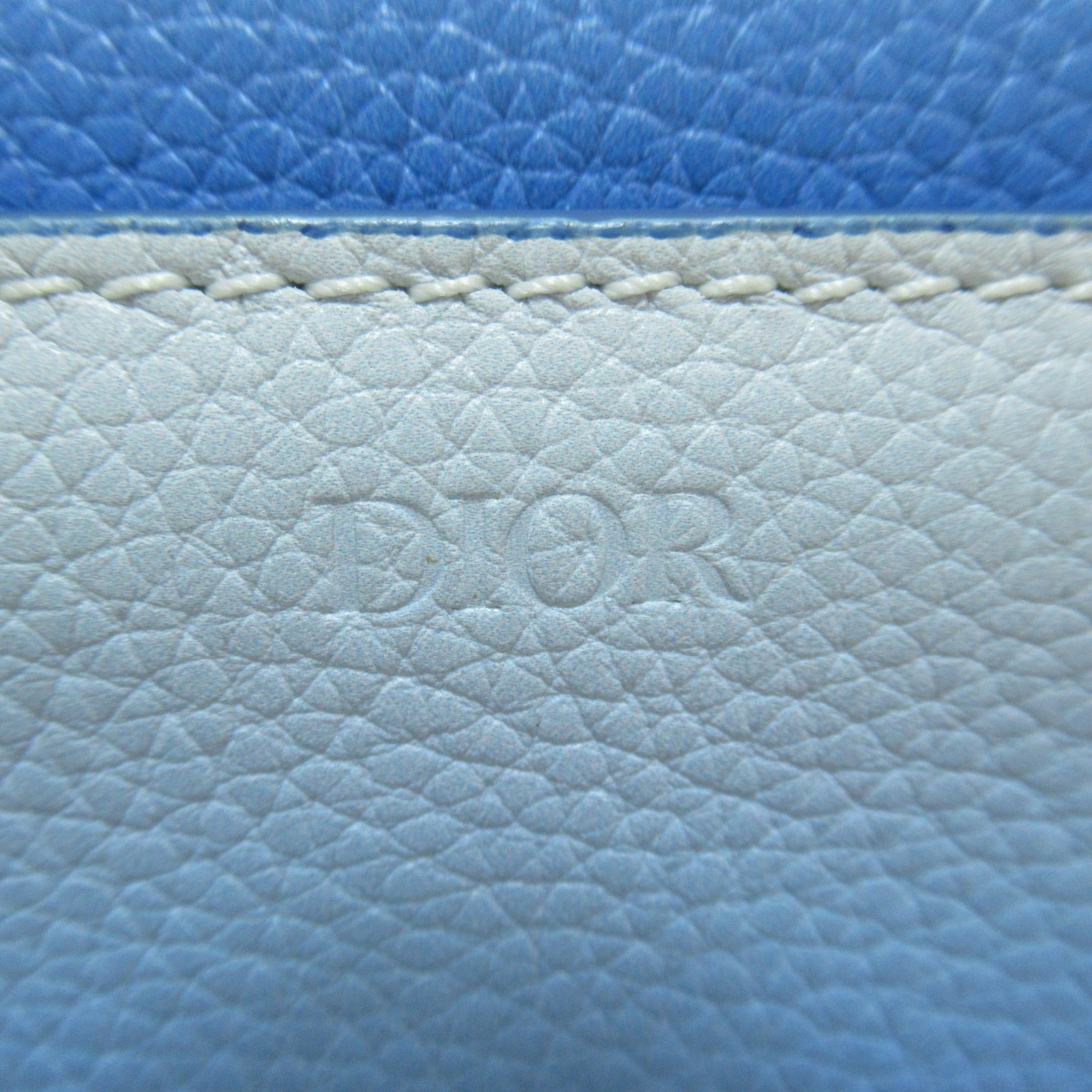 Dior Saddle pouch Blue Blue gradation leather