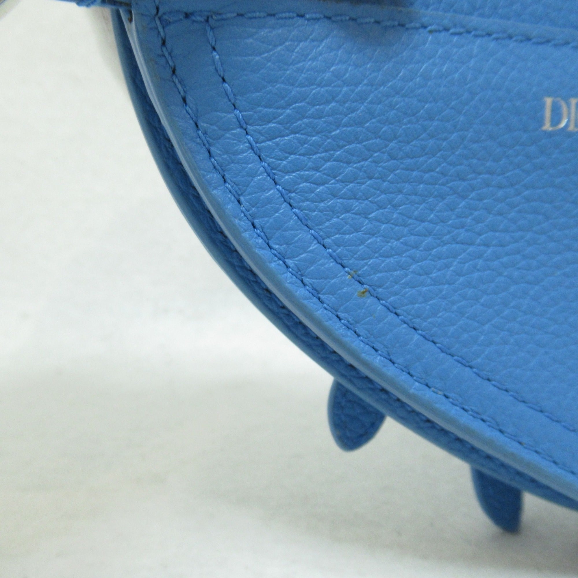 Dior Saddle pouch Blue leather
