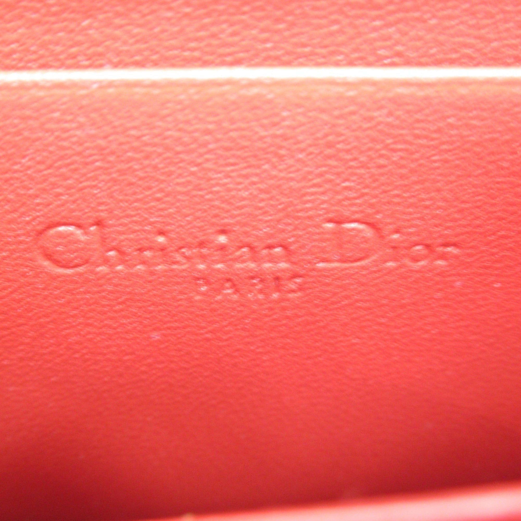 Dior lady dior coin purse Red leather S0985ONHG
