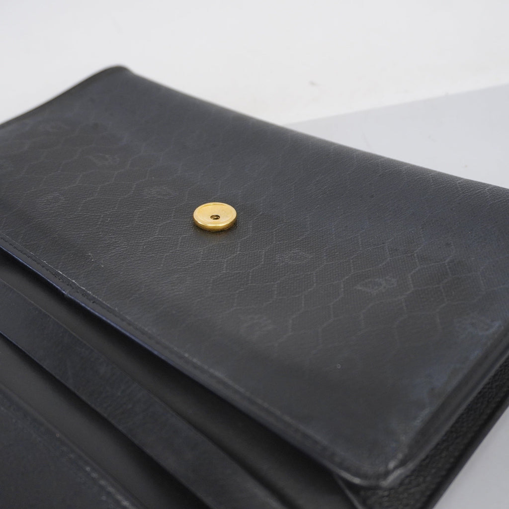CHRISTIAN DIORAuth  Honeycomb Women's PVC,Leather Shoulder Bag Black