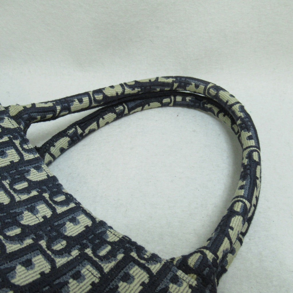 Dior Book Tote Large Shoulder Bag Navy canvas oblique canvas M1286ZRIW