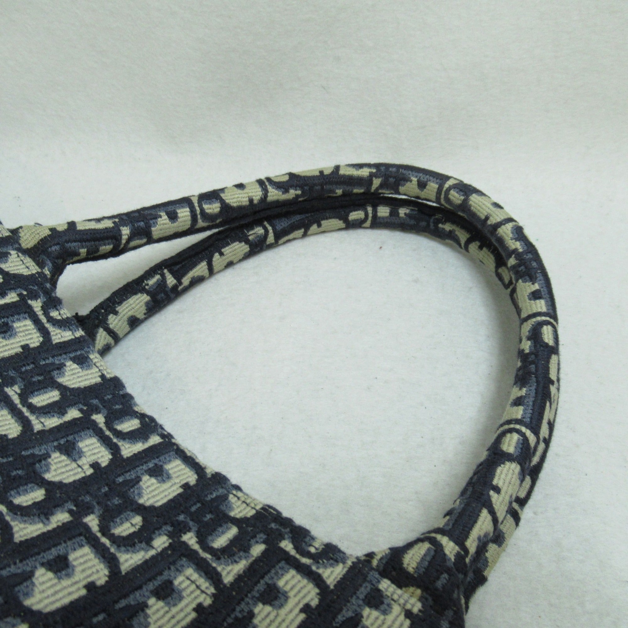 Dior Book Tote Large Shoulder Bag Navy canvas oblique canvas M1286ZRIW