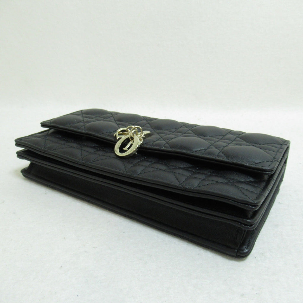 Dior top handle clutch bag Black leather S0980ONMJ M900