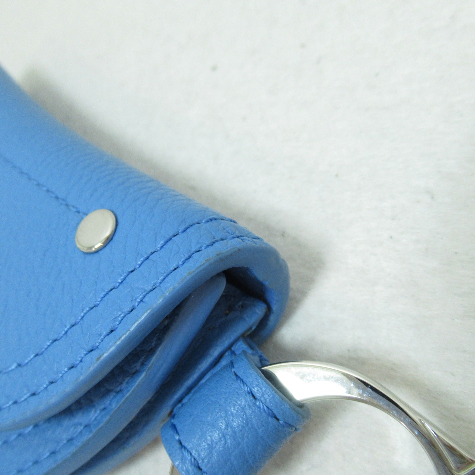 Dior Saddle pouch Blue leather