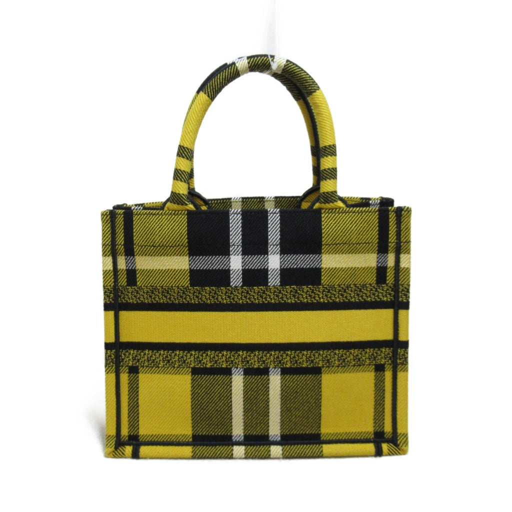 Dior Book Tote Bag Small Yellow Black canvas