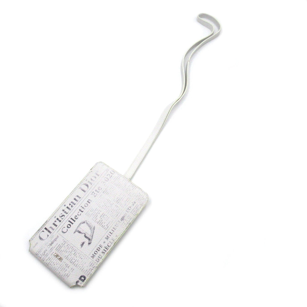 Dior Phone holder White leather