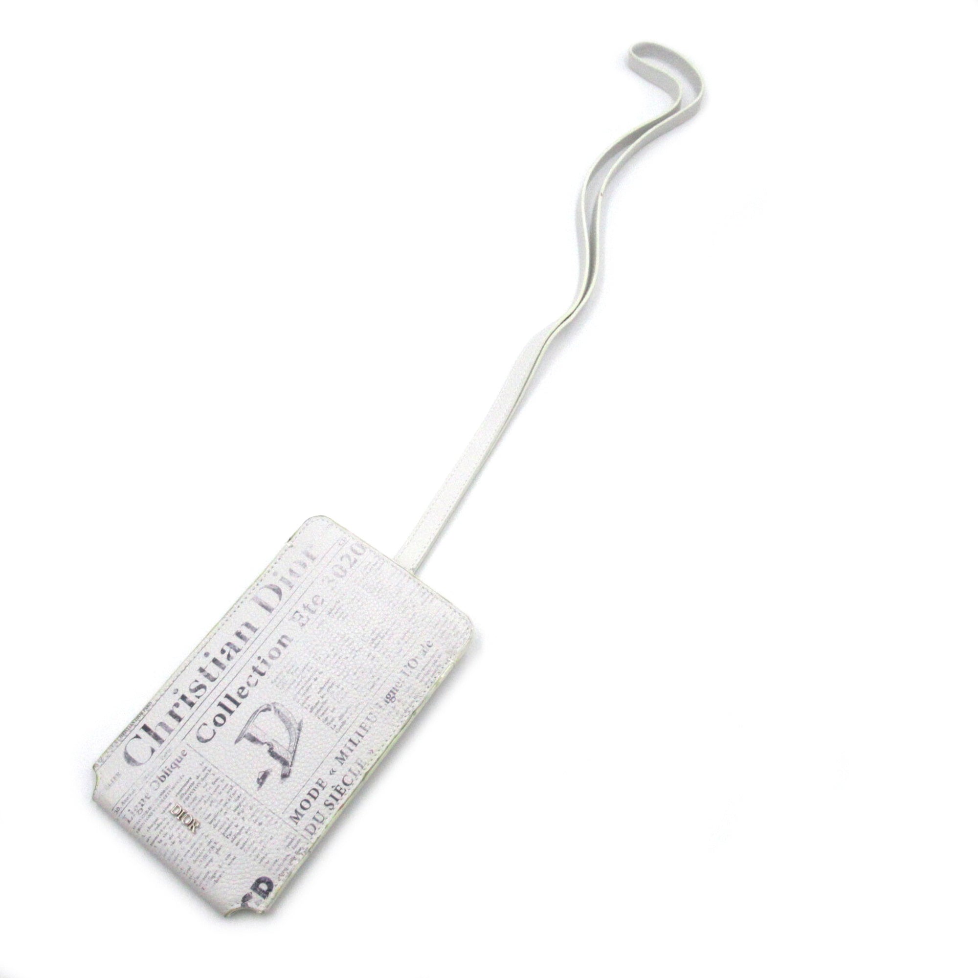 Dior Phone holder White leather