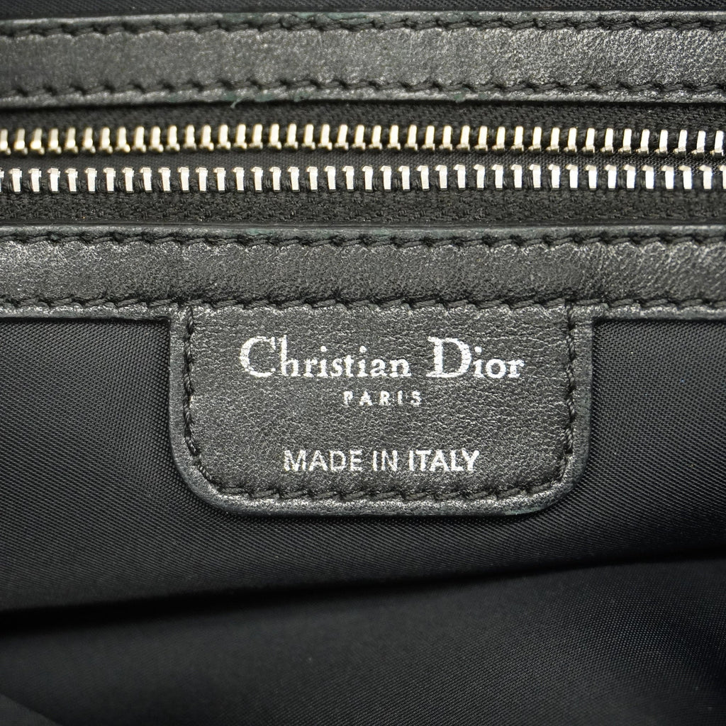 CHRISTIAN DIORAuth  Tote Bag Canage Women's Nylon Handbag Black