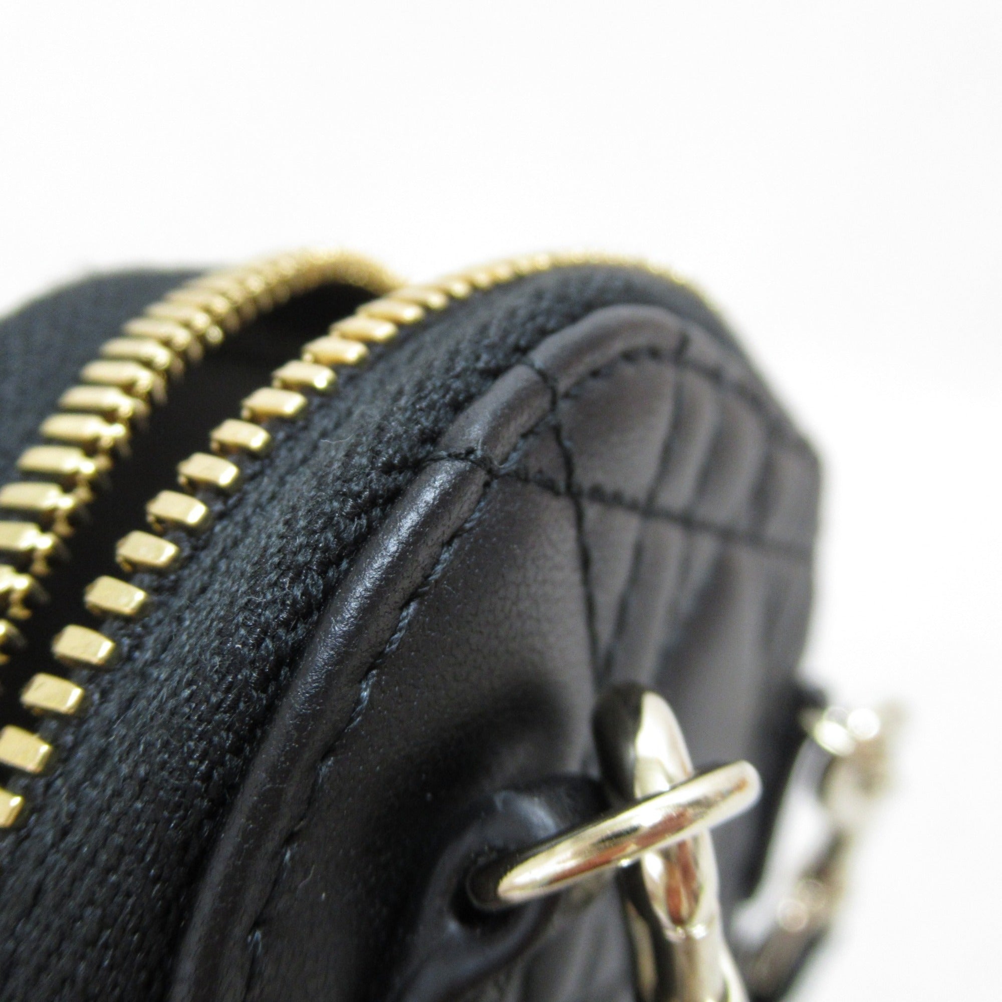 Dior Phone Shoulder Bag Black leather