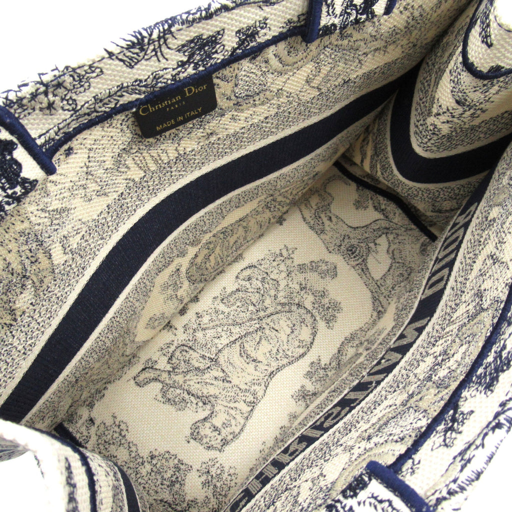 Dior Book tote Navy White canvas M1296ZRGO_M928