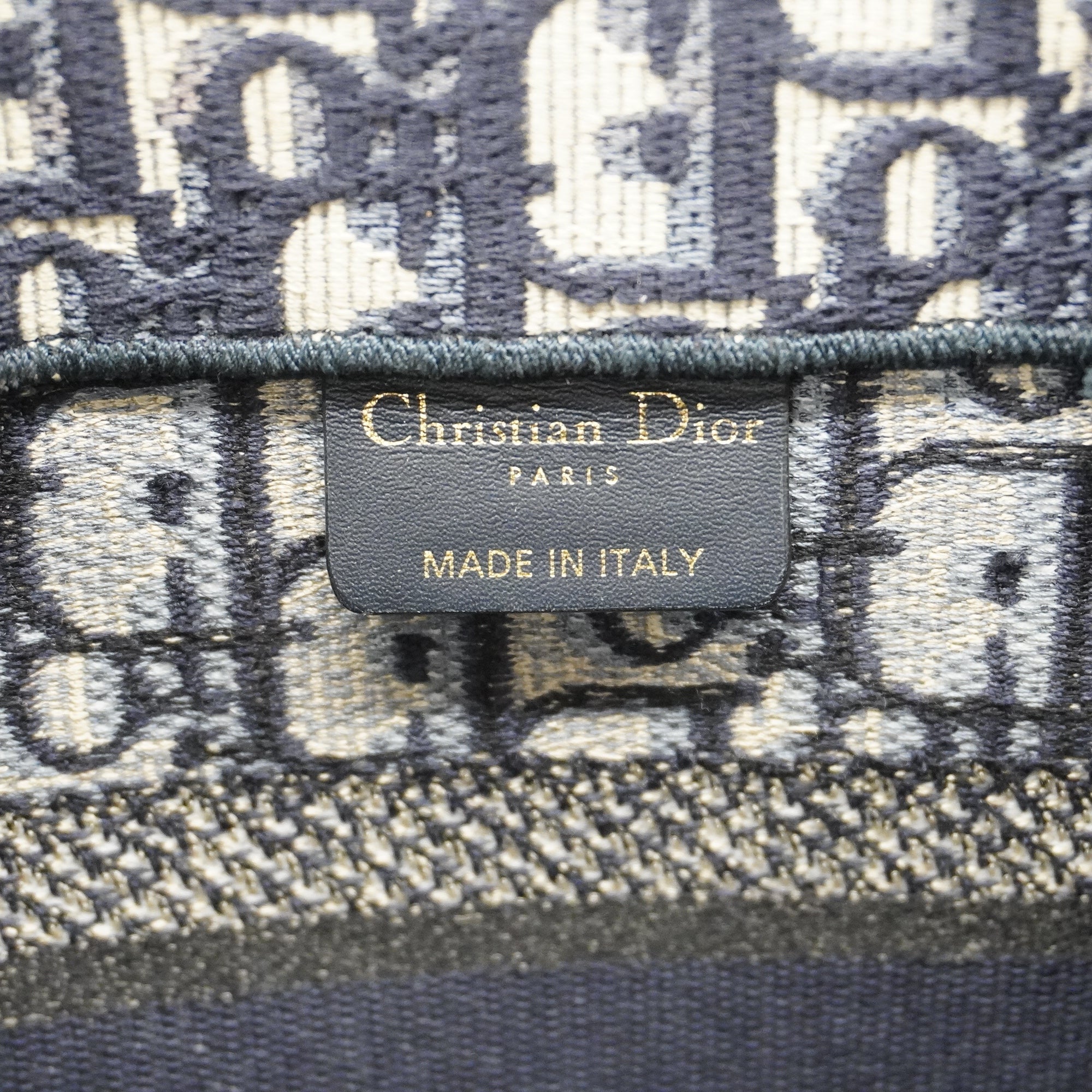 CHRISTIAN DIORAuth  Book Tote Small Women's Canvas Tote Bag Navy
