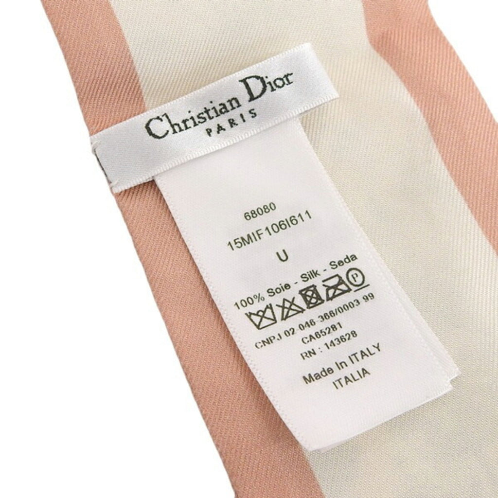 CHRISTIAN DIOR Silk Mitza Logo Twilly 15MIF106I611 Pink Ladies