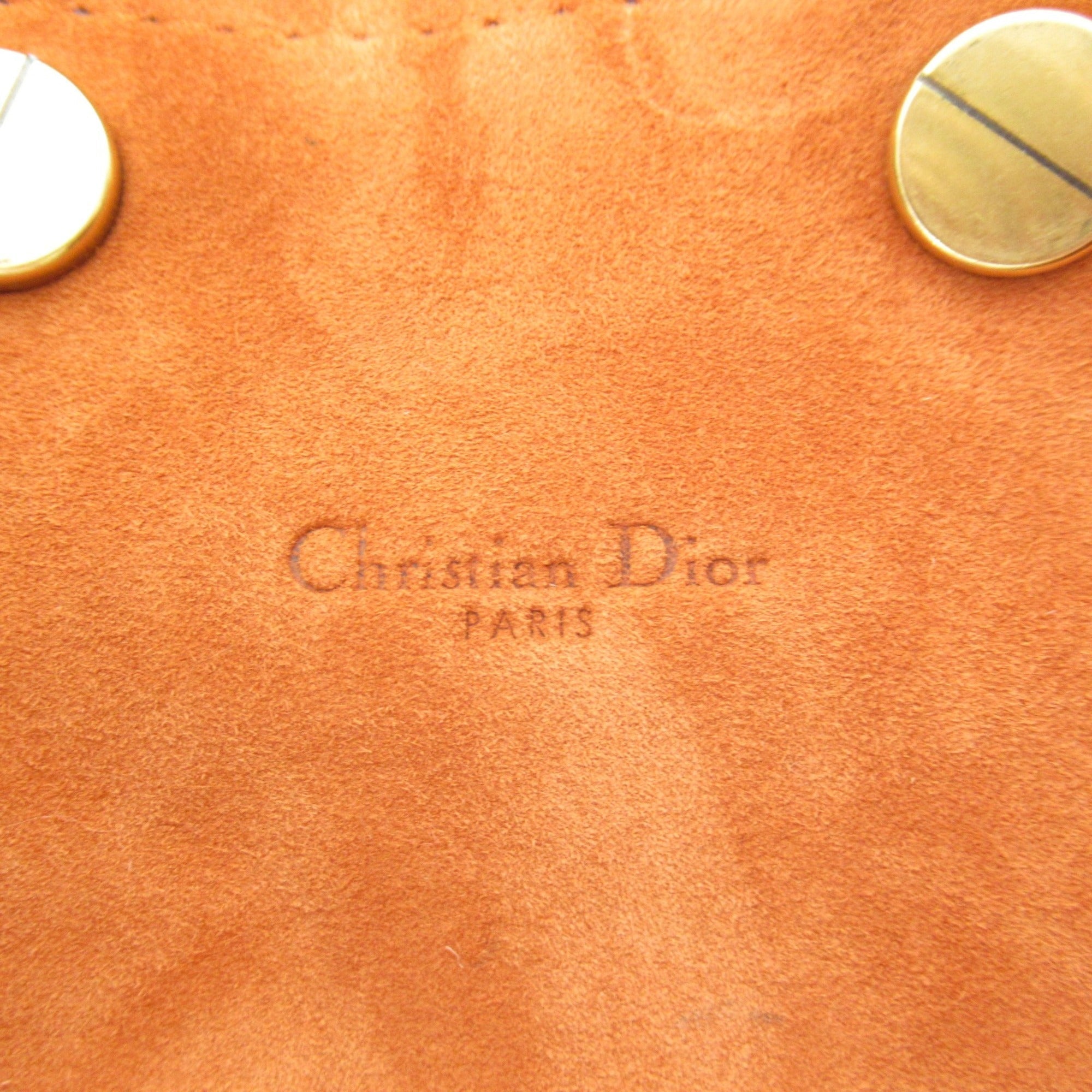 Dior One Shoulder Bag Orange leather