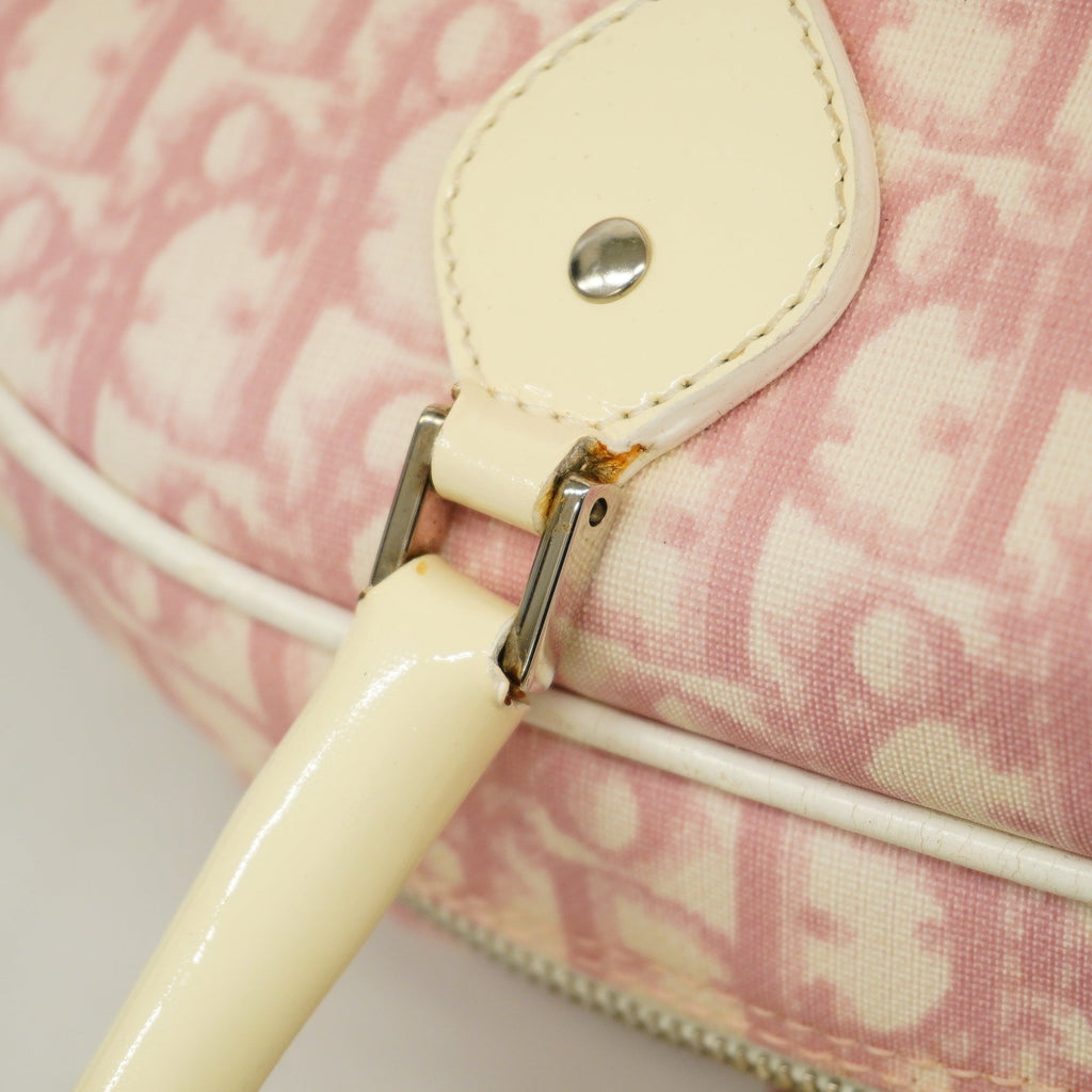 CHRISTIAN DIORAuth  Trotter Tote Bag Enamel Women's Coated Canvas Tote Bag Pink