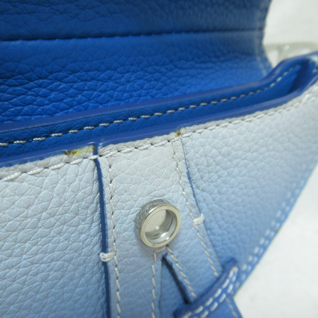 Dior Saddle pouch Blue Blue gradation leather