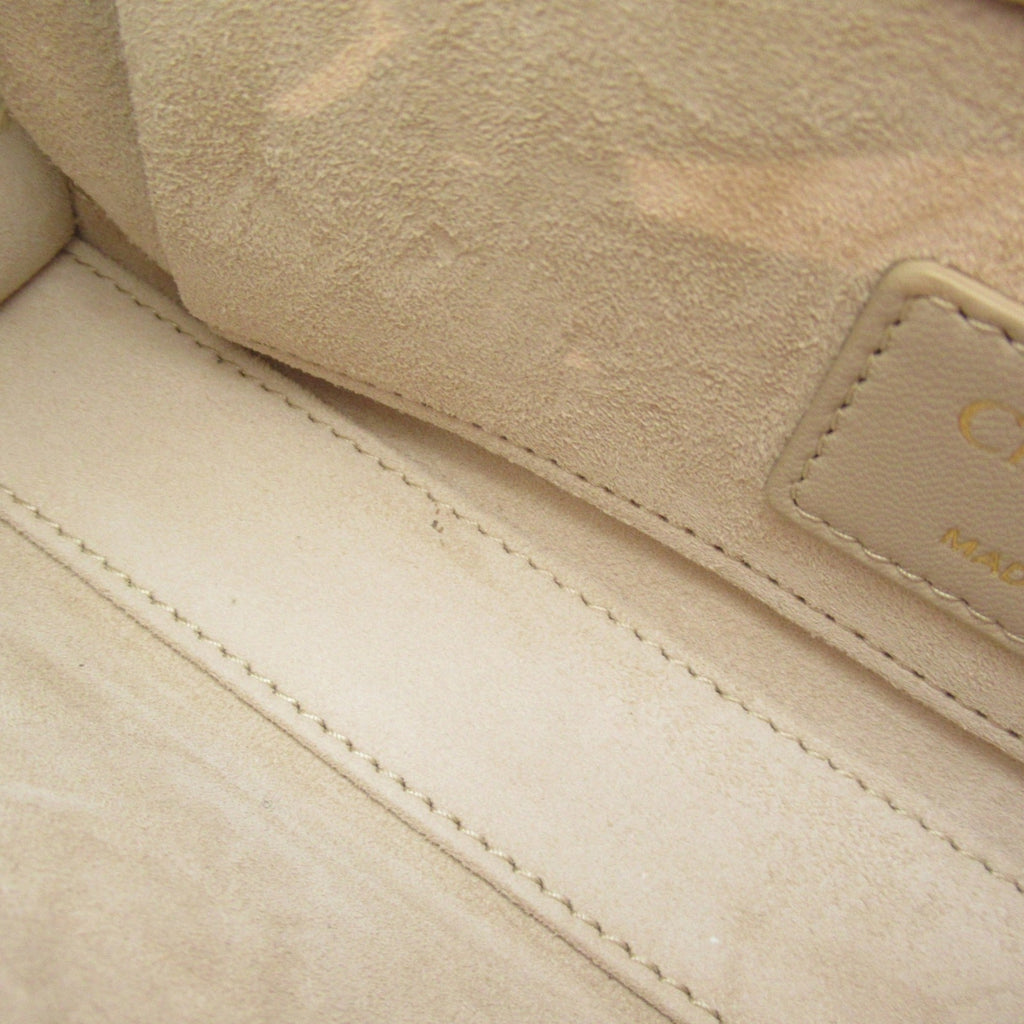 Dior D-JOY Lady Dior handbag Beige leather