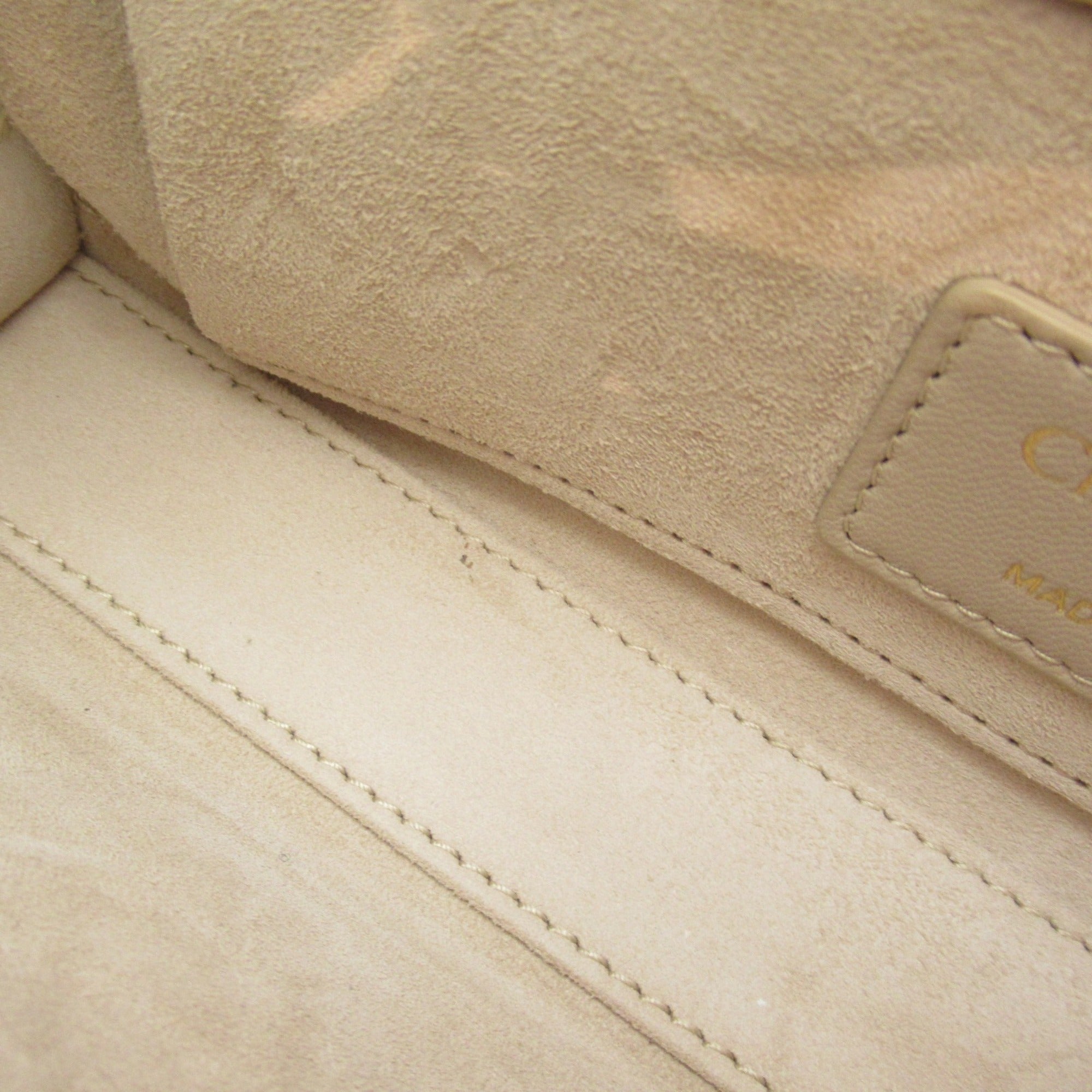 Dior D-JOY Lady Dior handbag Beige leather