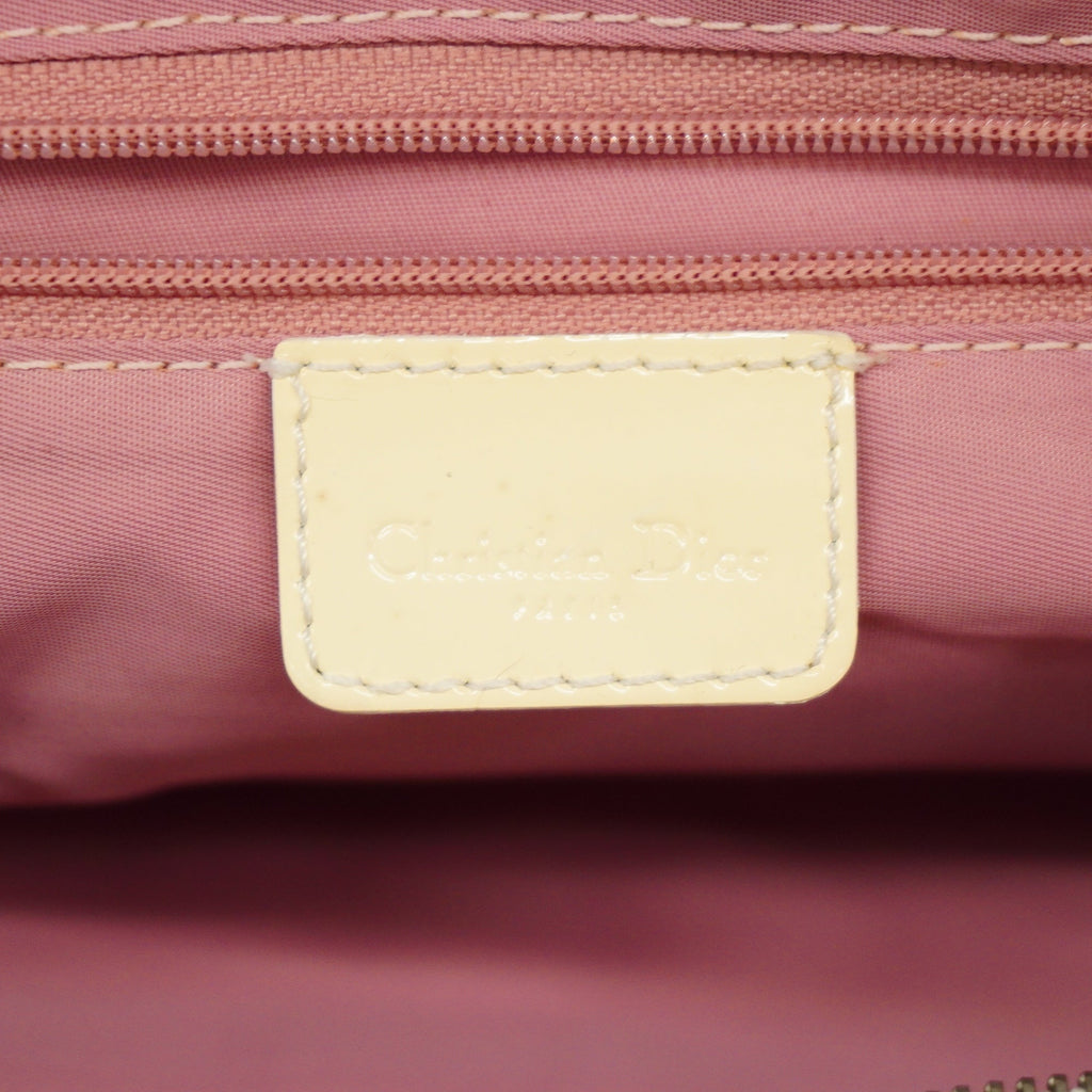CHRISTIAN DIORAuth  Trotter Tote Bag Enamel Women's Coated Canvas Tote Bag Pink