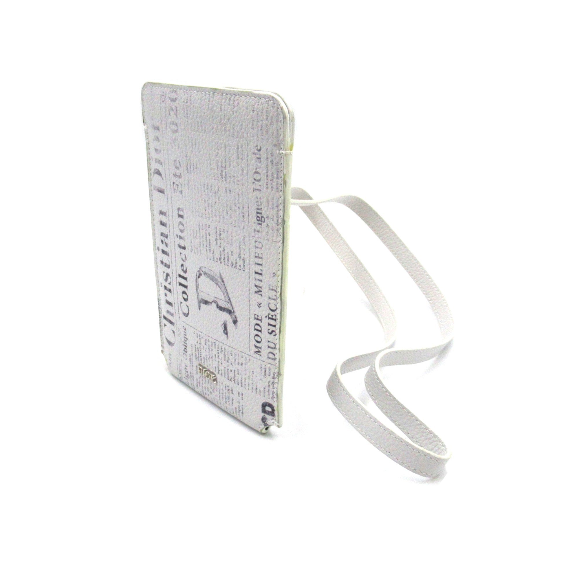 Dior Phone holder White leather