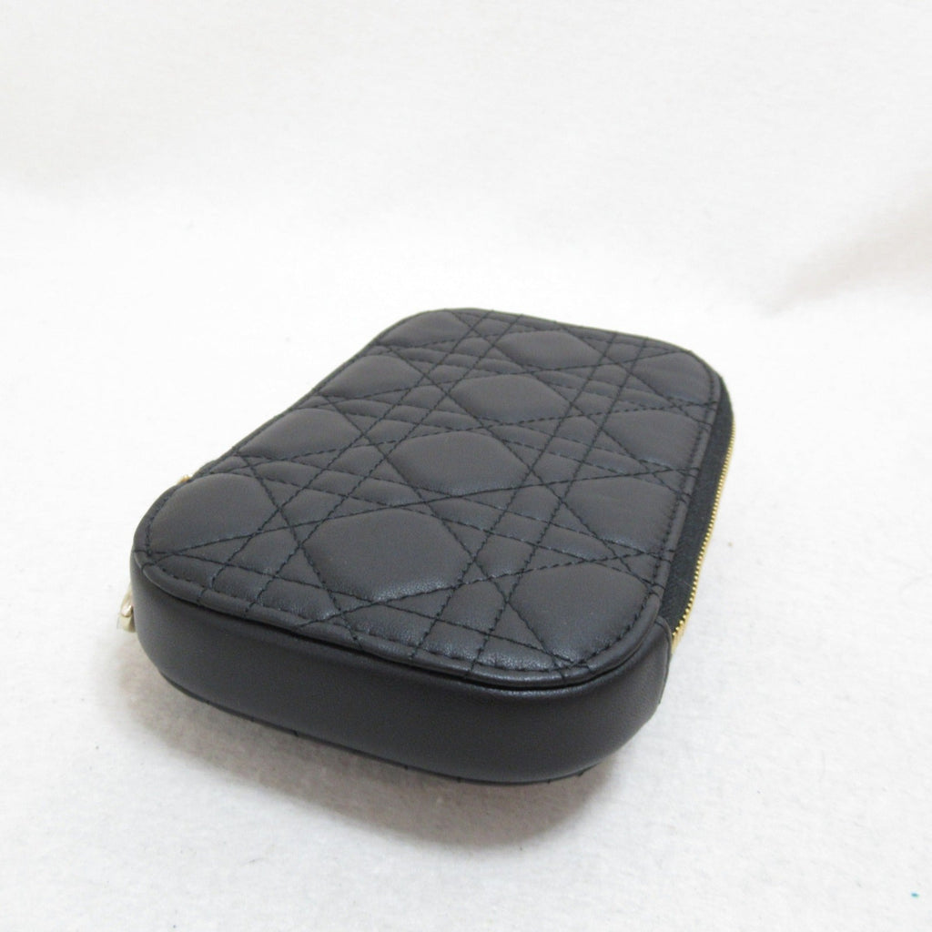 Dior Phone Shoulder Bag Black leather
