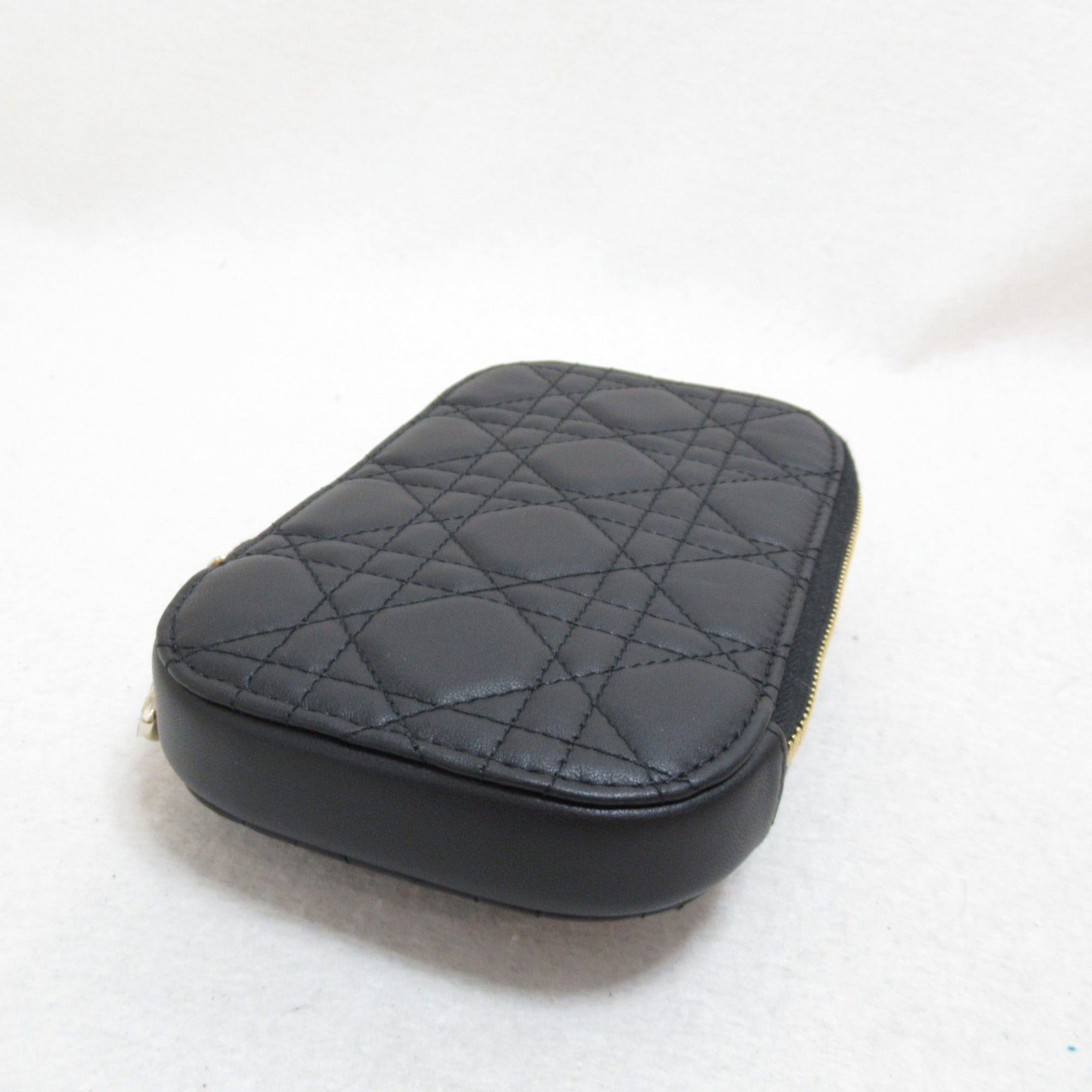 Dior Phone Shoulder Bag Black leather