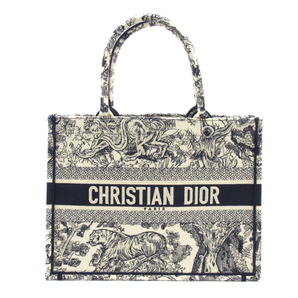 Dior Book tote Navy White canvas M1296ZRGO_M928