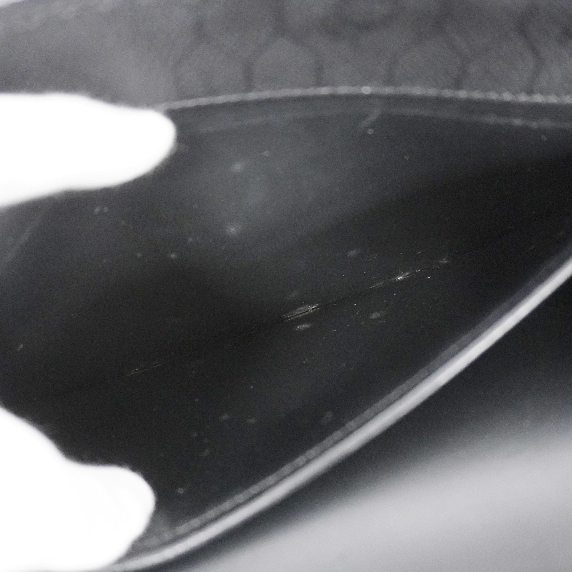 CHRISTIAN DIORAuth  Honeycomb Women's PVC,Leather Shoulder Bag Black