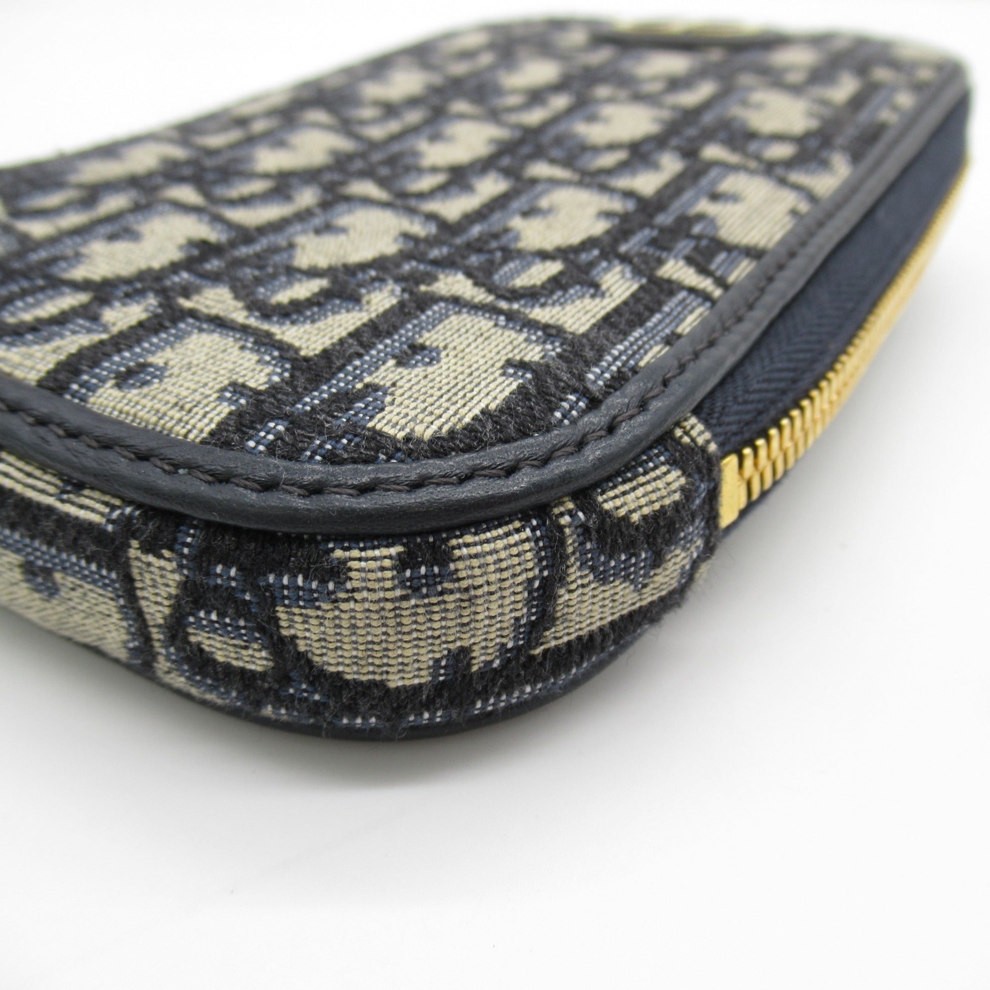 Dior Montaigne Phone Case Shoulder Bag Navy canvas S2114UTZQ