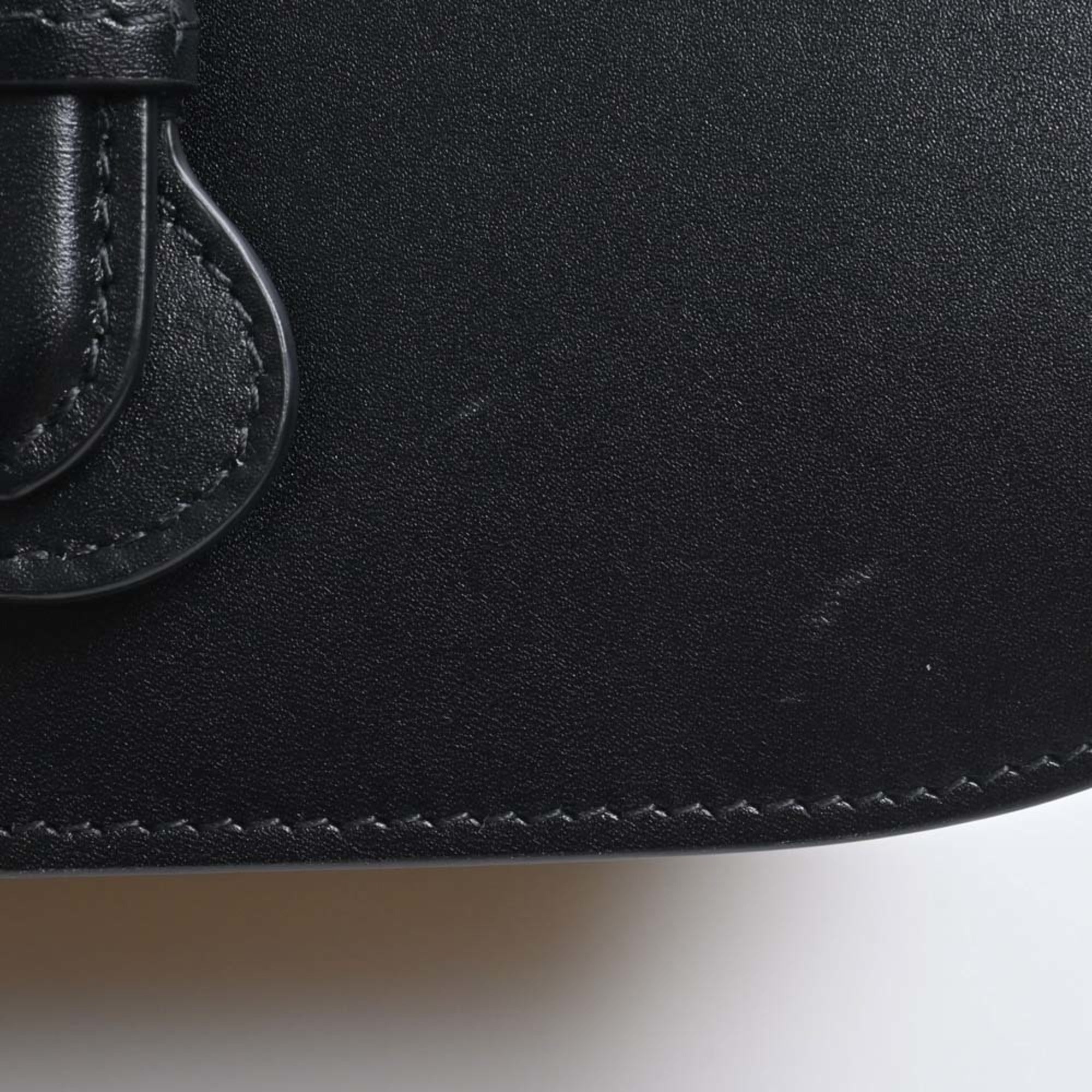 CHRISTIAN DIOR Leather Bobby Frame Bag Shoulder Black Women's