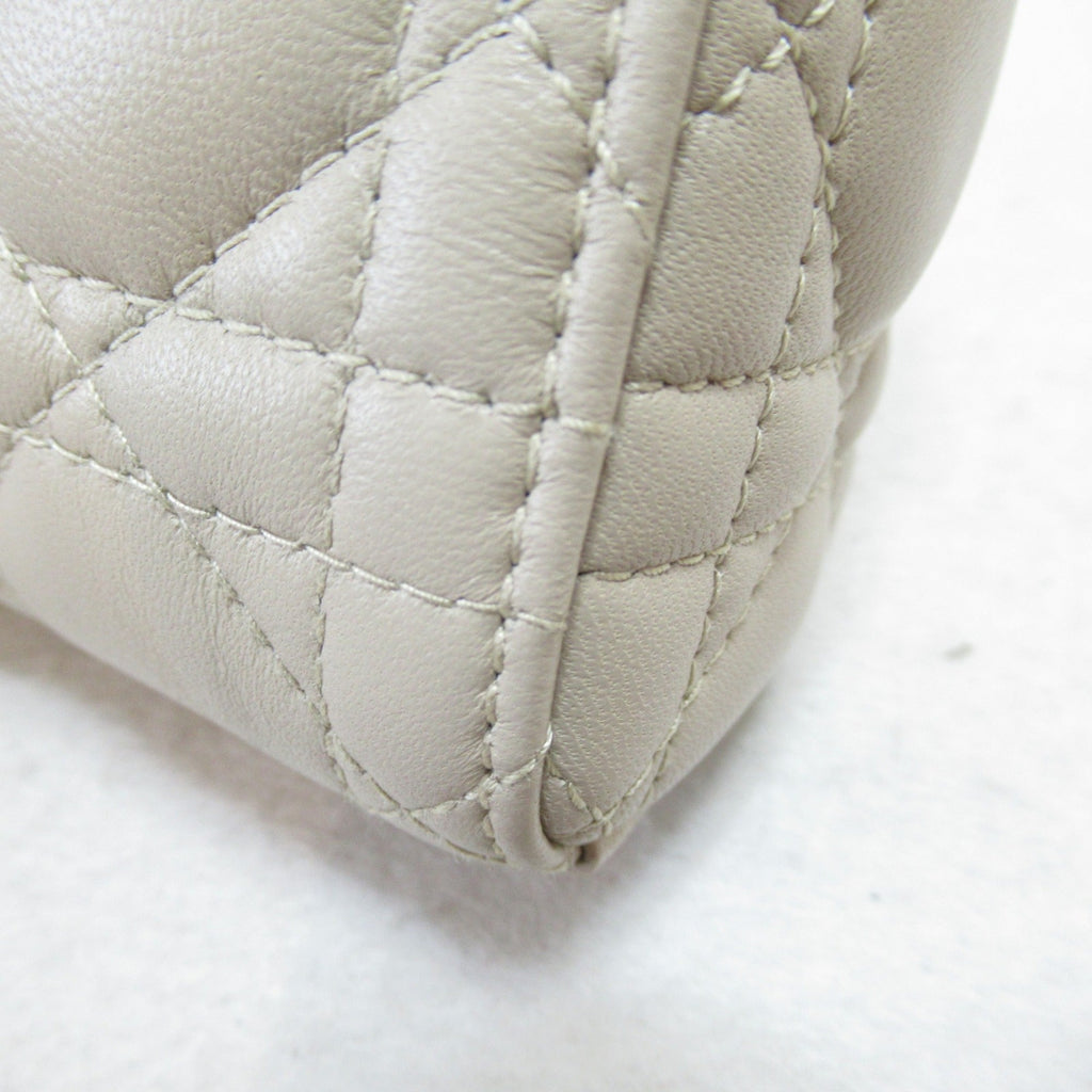 Dior D-JOY Lady Dior handbag Beige leather