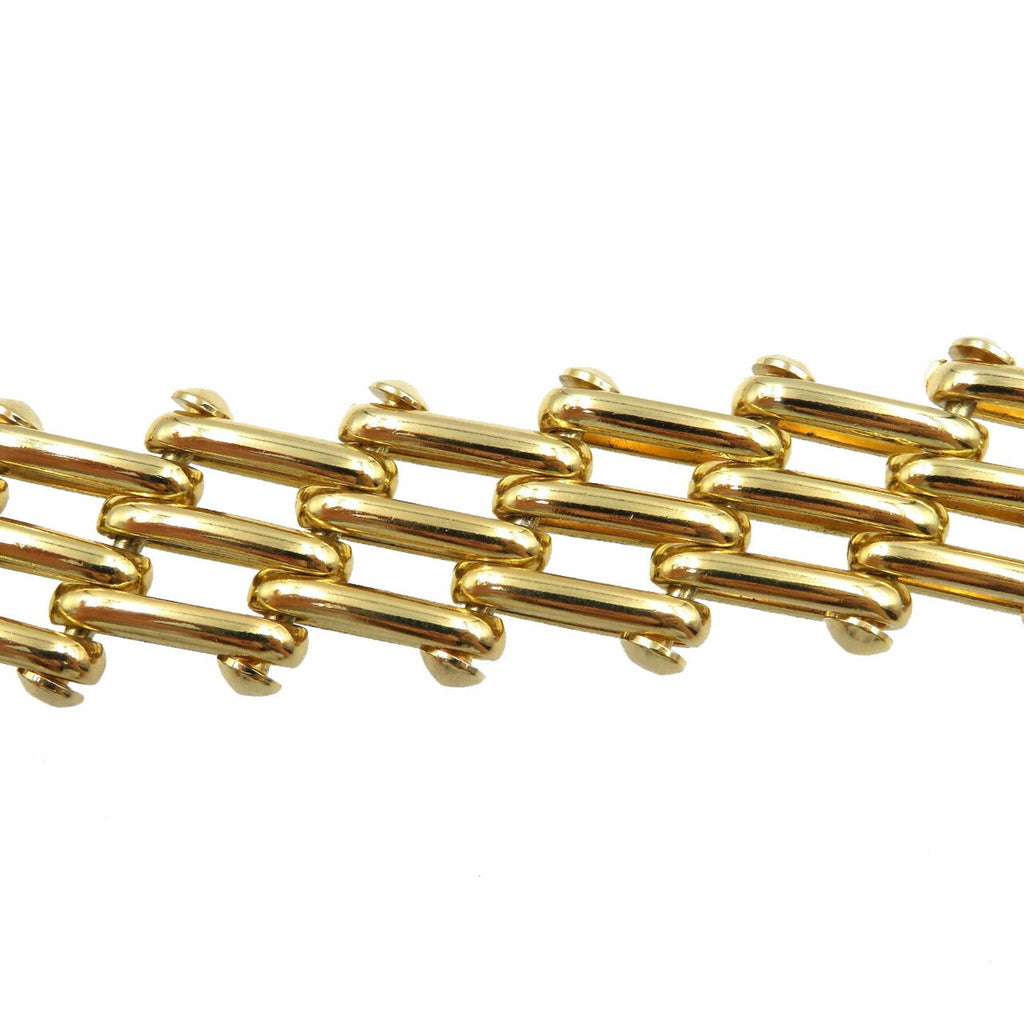 Christian Dior Metal Gold Necklace Choker