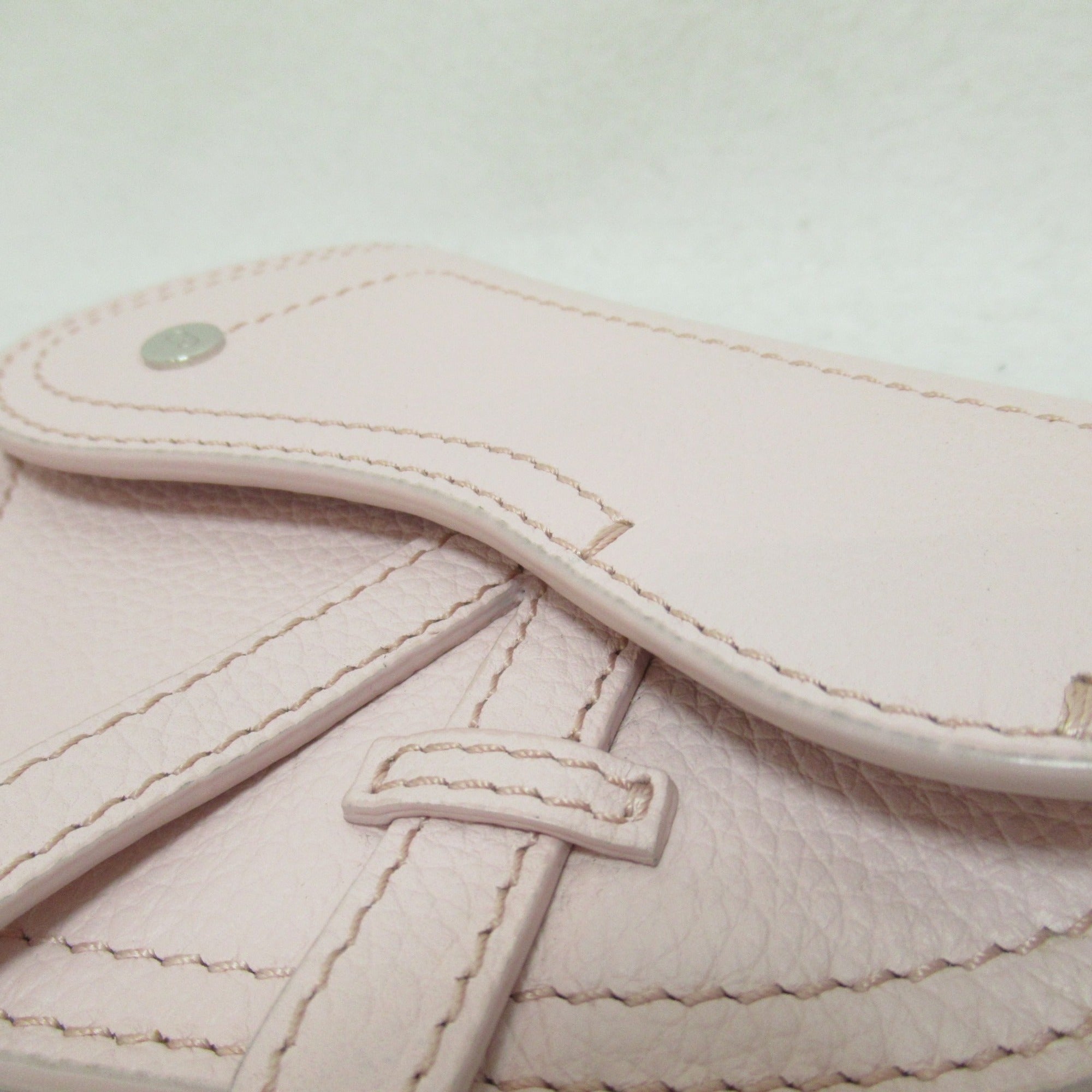 Dior Saddle pouch Pink Baby Pink leather
