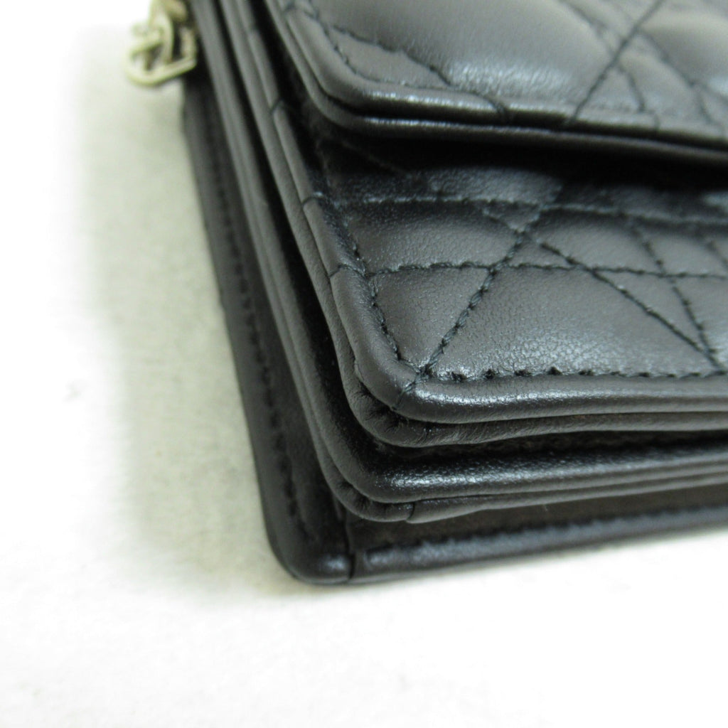 Dior top handle clutch bag Black leather S0980ONMJ M900